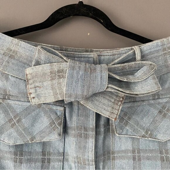 Light Academia Mini Skirt Versatile Tie-Belt Preppy Coquette Collegiate - Picture 5 of 14